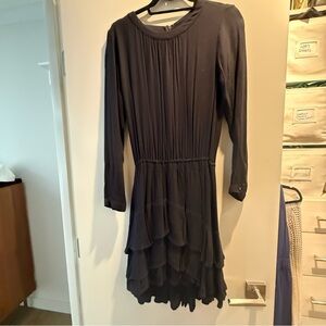 Ella Moss Black Long Sleeve Dress